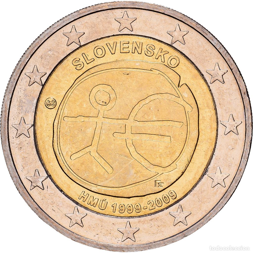 Monedas antiguas de Europa: [#1551729] Eslovaquia, 2 Euro, 10e anniversaire de l'Union &eacute;conomique et mon&eacute;taire