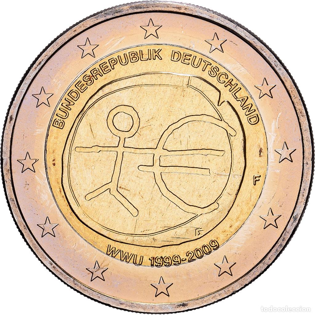Monedas antiguas de Europa: [#1551730] ALEMANIA - REP&Uacute;BLICA FEDERAL, 2 Euro, 10e anniversaire de l'Union &eacute;conomique