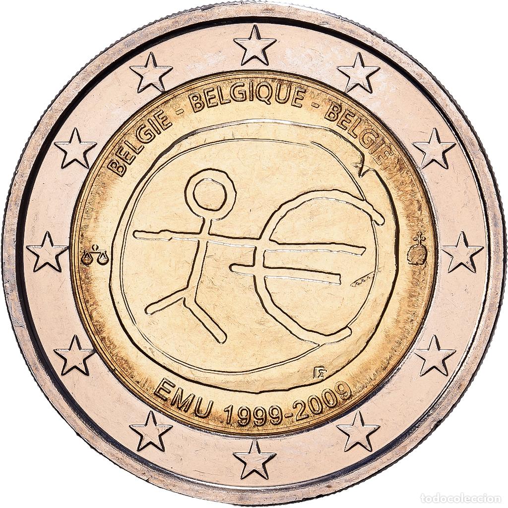 Monedas antiguas de Europa: [#1551735] B&eacute;lgica, Albert II, 2 Euro, 10e anniversaire de l'Union &eacute;conomique et