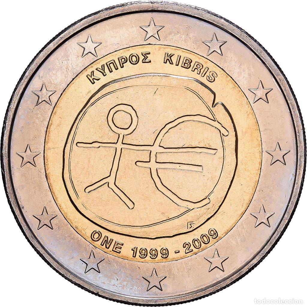 Monedas antiguas de Europa: [#1551738] Chipre, 2 Euro, 10e anniversaire de l'Union &eacute;conomique et mon&eacute;taire