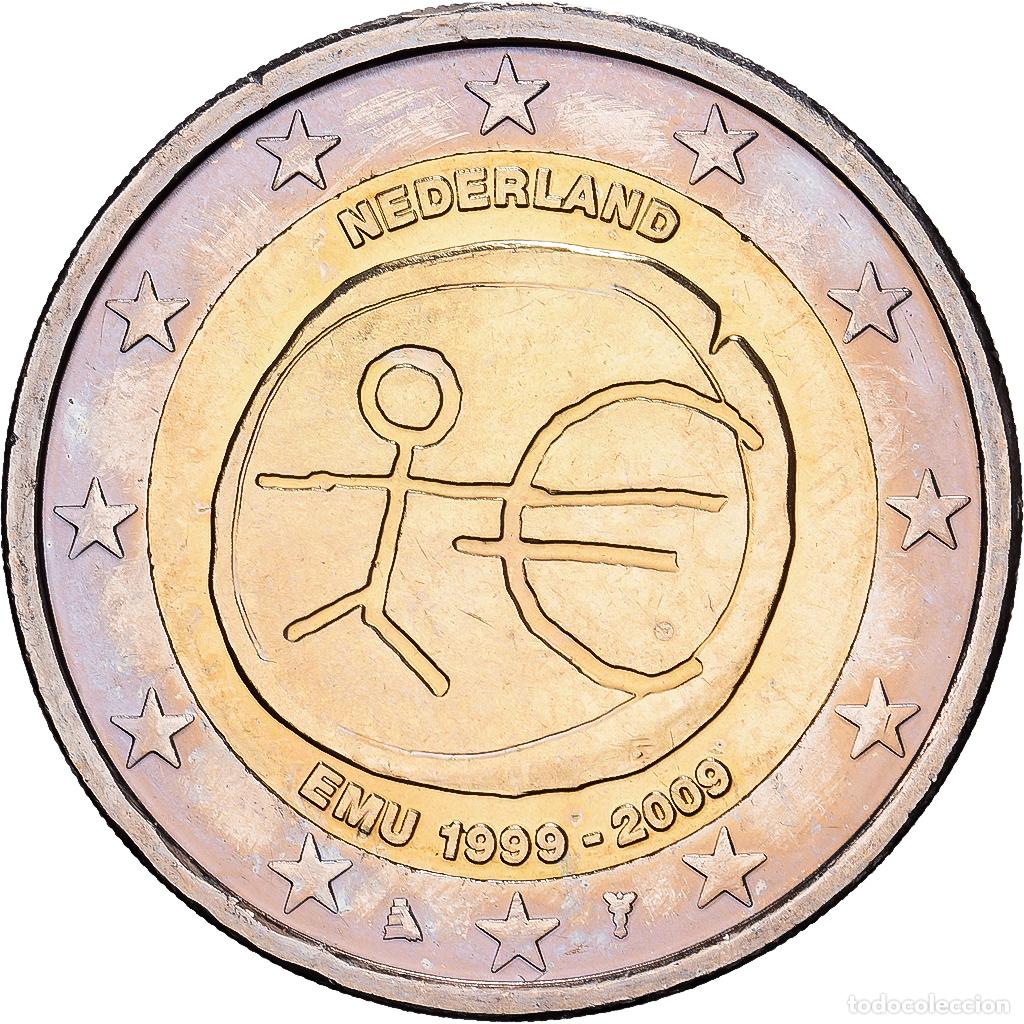 Monedas antiguas de Europa: [#1551740] Pa&iacute;ses Bajos, Beatrix, 2 Euro, 10e anniversaire de l'Union &eacute;conomique et