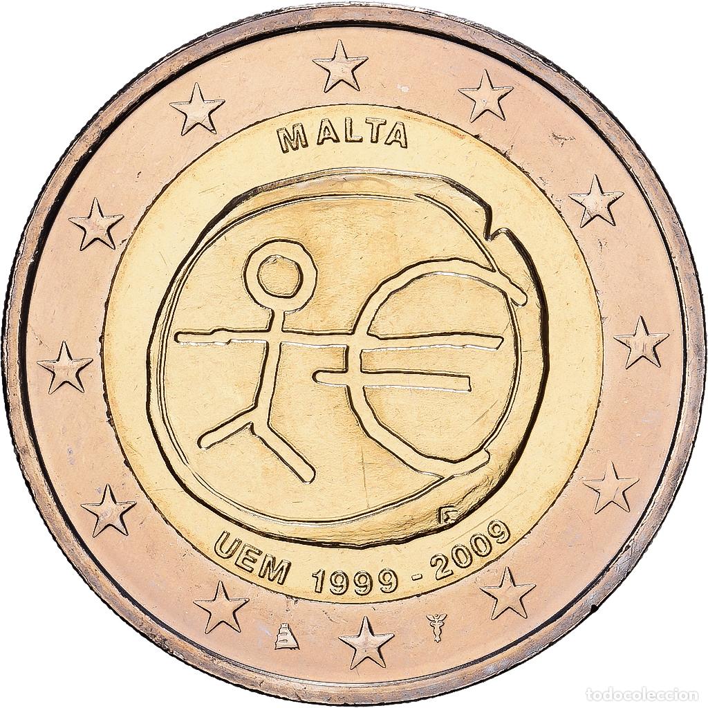 Monedas antiguas de Europa: [#1551745] Malta, 2 Euro, 10e anniversaire de l'Union &eacute;conomique et mon&eacute;taire