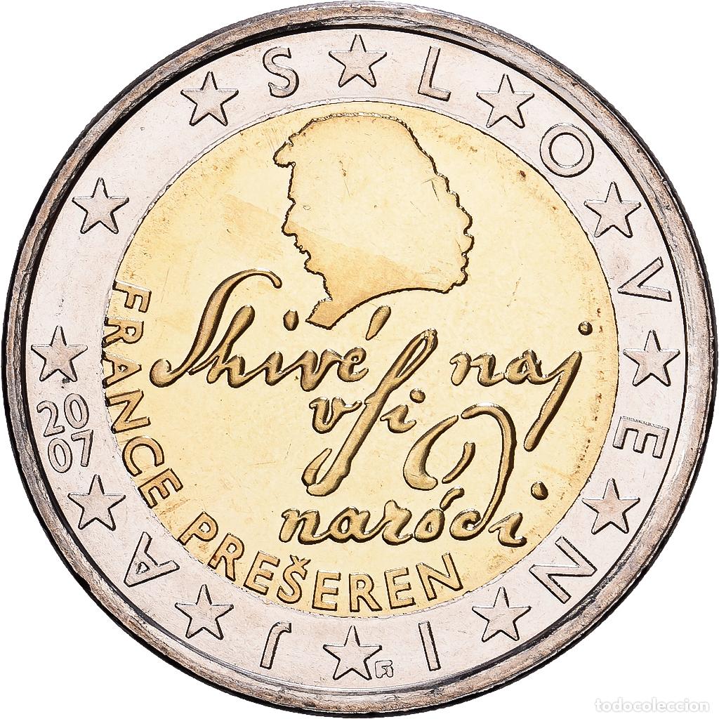 Monedas antiguas de Europa: [#1551753] Eslovenia, 2 Euro, 2007, Vantaa, Bimet&aacute;lico, EBC+, KM:75