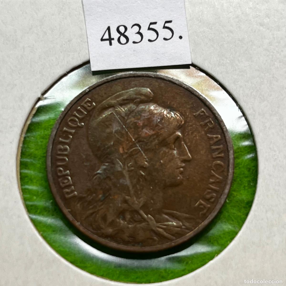 Monedas antiguas de Europa: Francia 5 c&eacute;ntimos 1912