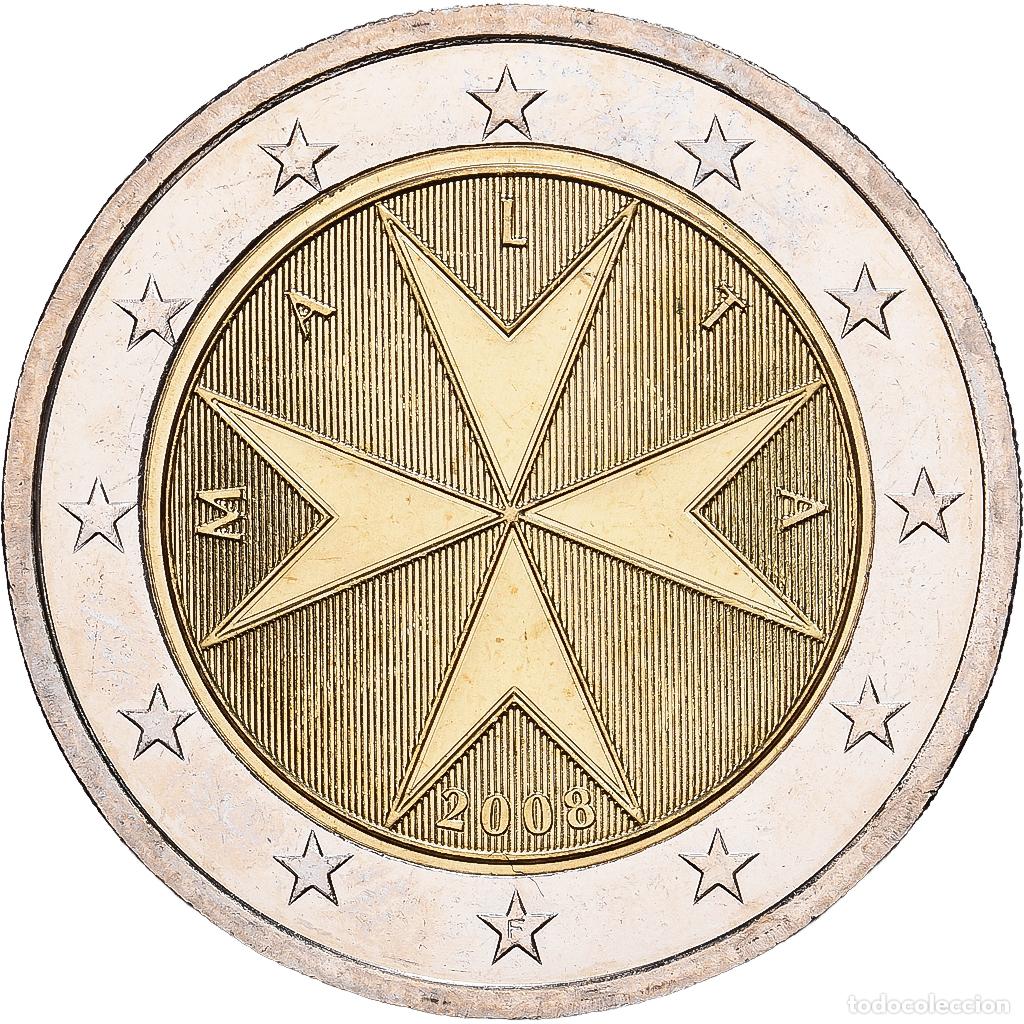 Monedas antiguas de Europa: [#1551762] Malta, 2 Euro, 2008, Paris, Bimet&aacute;lico, EBC+, KM:132