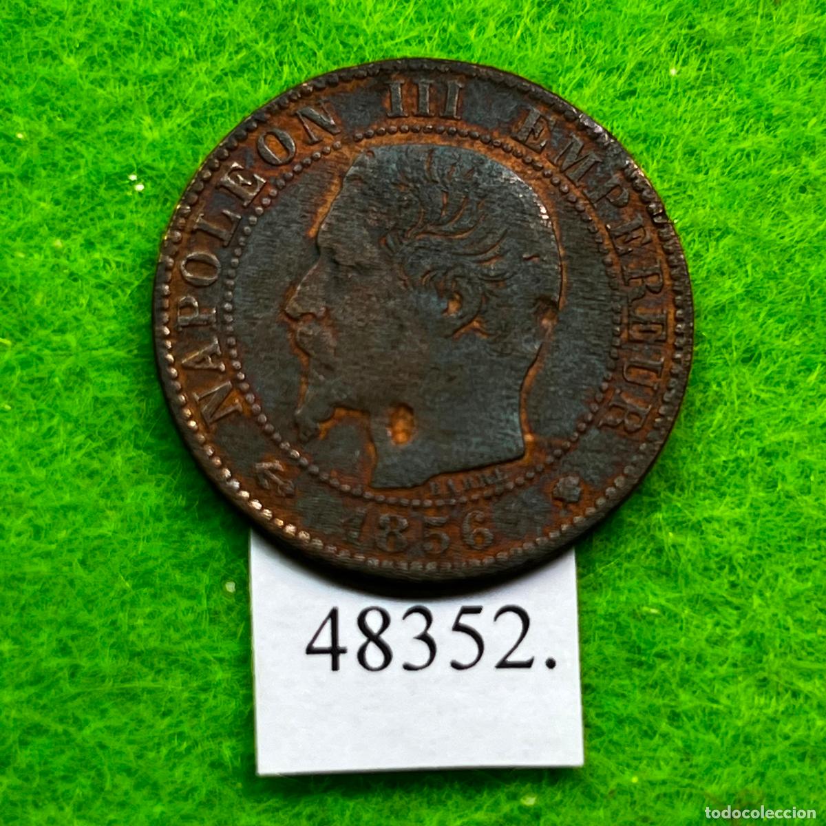 Monedas antiguas de Europa: Francia 5 c&eacute;ntimos 1856 W (ceca) de Lille