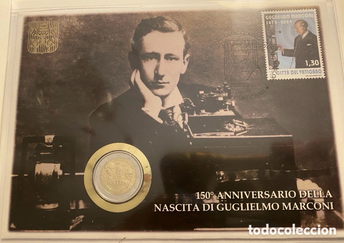 Monedas antiguas de Europa: Busta Filat&eacute;lico Numismatico Vaticano VATIKAN 2024 Marconi Numisbrief
