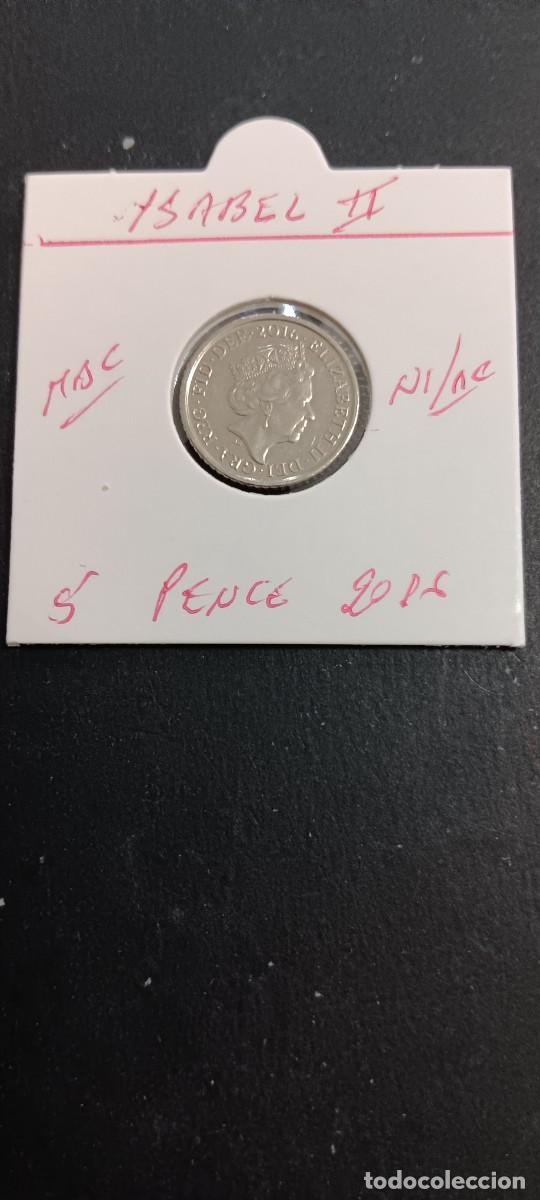 Monedas antiguas de Europa: GRAN BRETA&Ntilde;A 5 PENCE 2016 MBC KM=1109d (NIQUEL-ACERO)