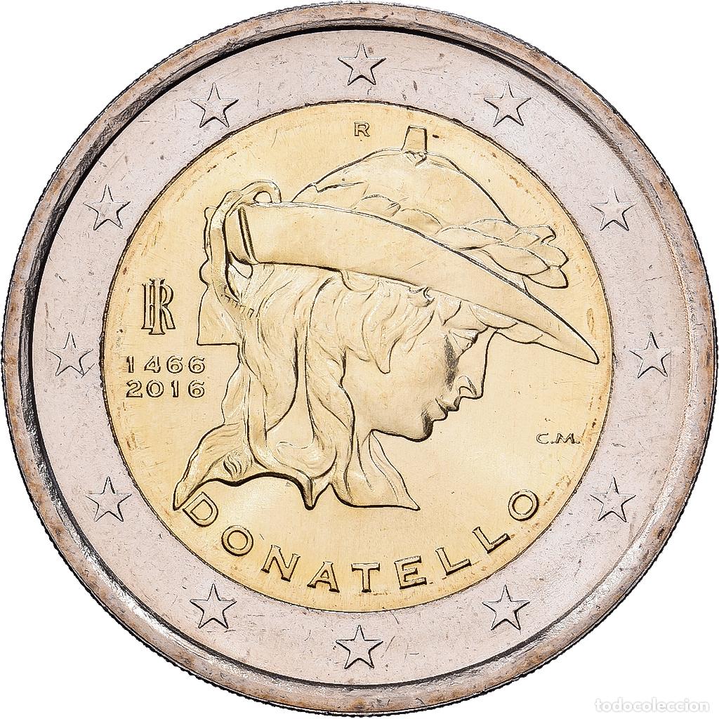Monedas antiguas de Europa: [#1513740] Italia, 2 Euro, 550e anniversaire de la mort de Donatello, 2016, Rome