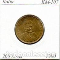 Monedas antiguas de Europa: ITALIA 1980, 200 LIRAS, KM-107, SC