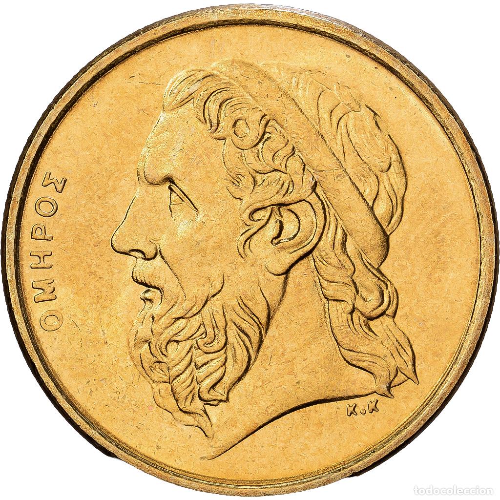 Monedas antiguas de Europa: [#1551765] Grecia, 50 Drachmes, 2000, Athens, Aluminio - bronce, SC, KM:147