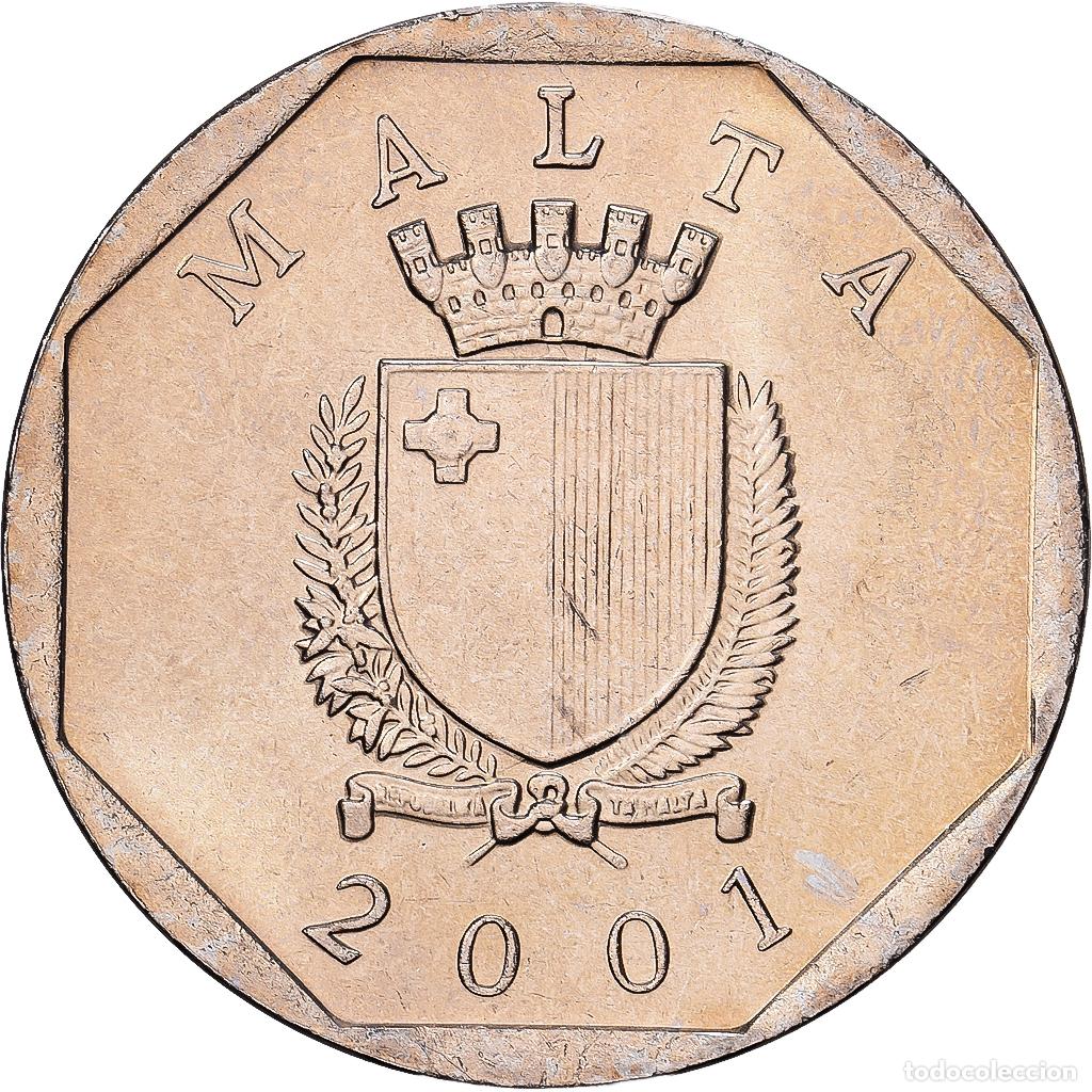 Monedas antiguas de Europa: [#1551769] Malta, 50 Cents, 2001, Cobre - n&iacute;quel, SC, KM:98