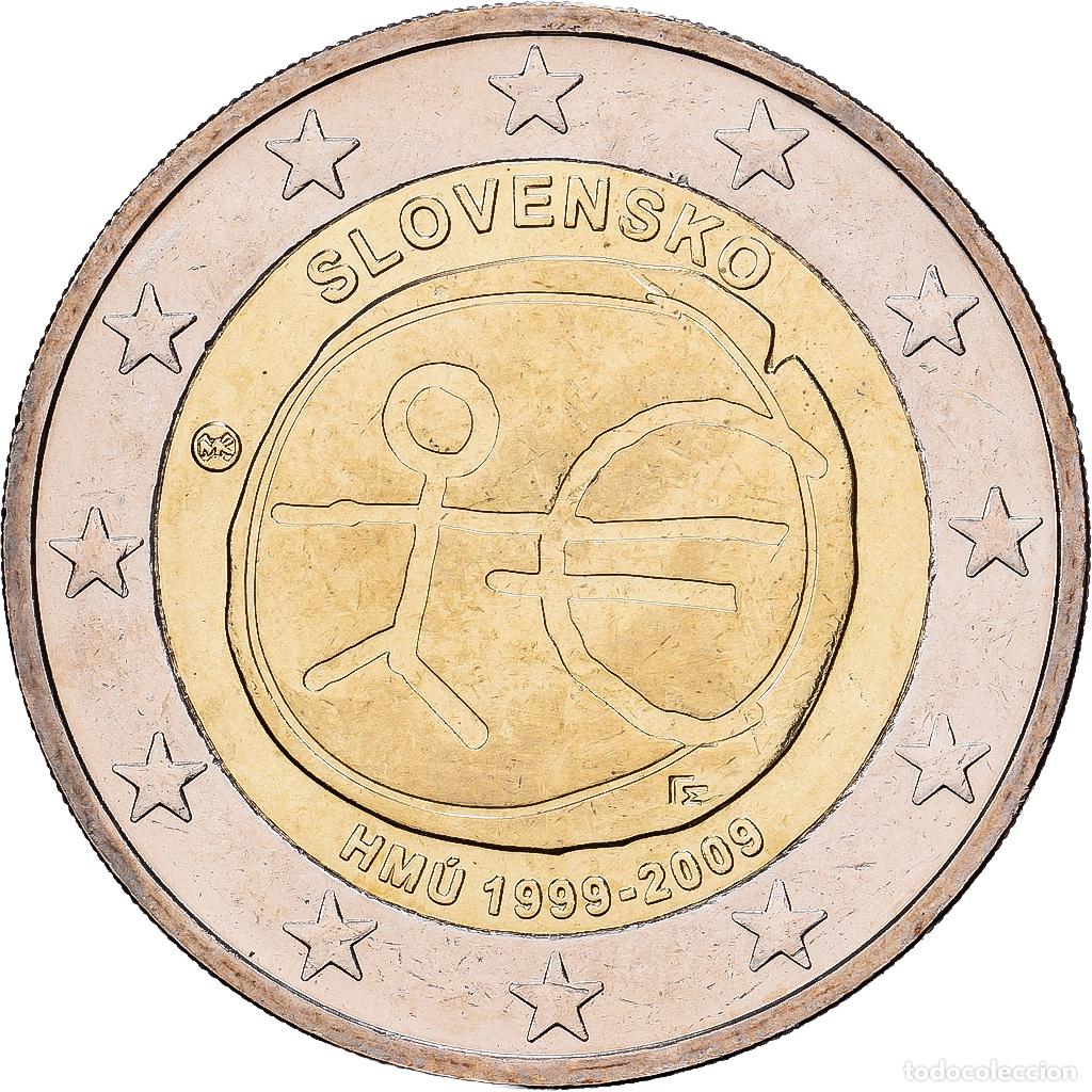 Monedas antiguas de Europa: [#1513749] Eslovaquia, 2 Euro, 10e anniversaire de l'Union &eacute;conomique et mon&eacute;taire