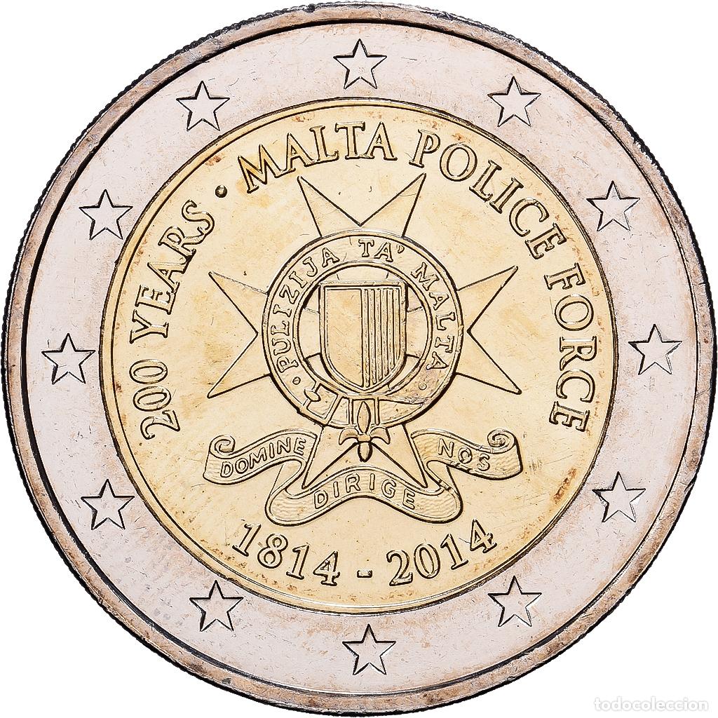 Monedas antiguas de Europa: [#1513752] Malta, 2 Euro, 200e anniversaire de la cr&eacute;ation de la force de police maltaise