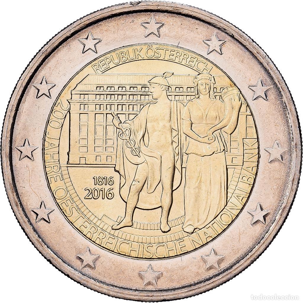 Monedas antiguas de Europa: [#1513756] Austria, 2 Euro, 200e anniversaire de la Banque nationale d&rsquo;Autriche, 2016