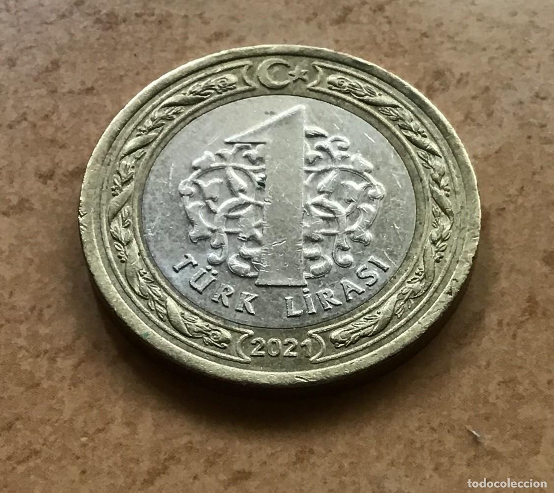 Monedas antiguas de Europa: 1 lira de Turqu&iacute;a. A&ntilde;o 2021