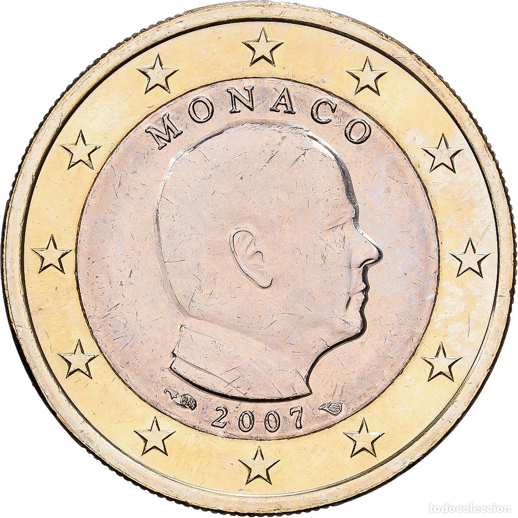 Monedas antiguas de Europa: [#1513768] M&oacute;naco, 1 Euro, le prince Albert II, 2007, Monnaie de Paris, Bimet&aacute;lico, MBC
