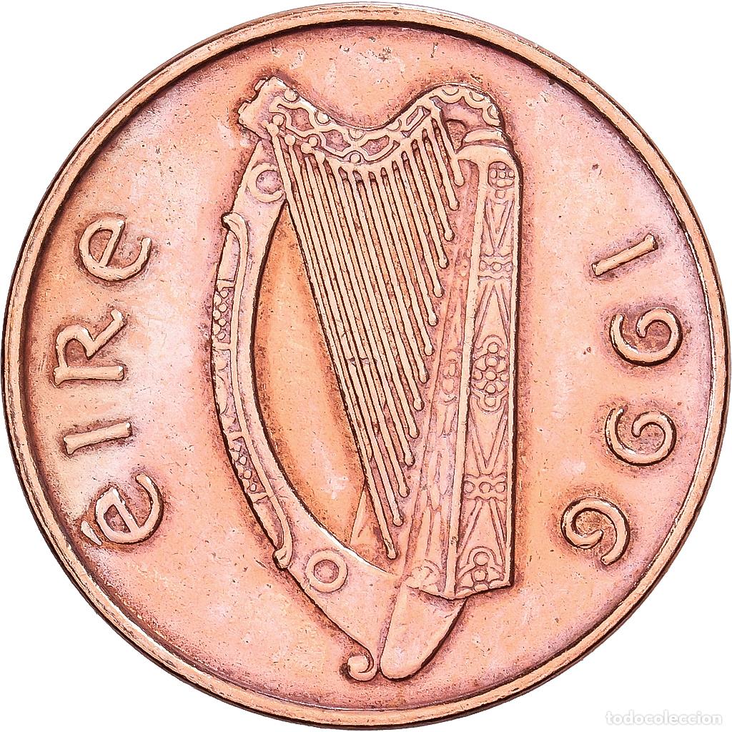 Monedas antiguas de Europa: [#1551806] REP&Uacute;BLICA DE IRLANDA, Penny, 1996, Cobre chapado en acero, EBC, KM:20a