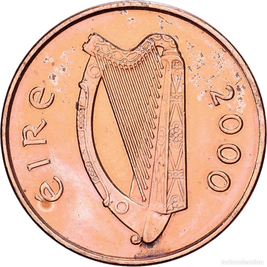 Monedas antiguas de Europa: [#1551807] REP&Uacute;BLICA DE IRLANDA, 2 Pence, 2000, Cobre chapado en acero, EBC, KM:21a