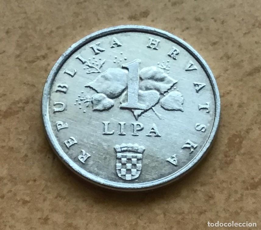 Monedas antiguas de Europa: 1 lipa de Croacia. A&ntilde;o 2007