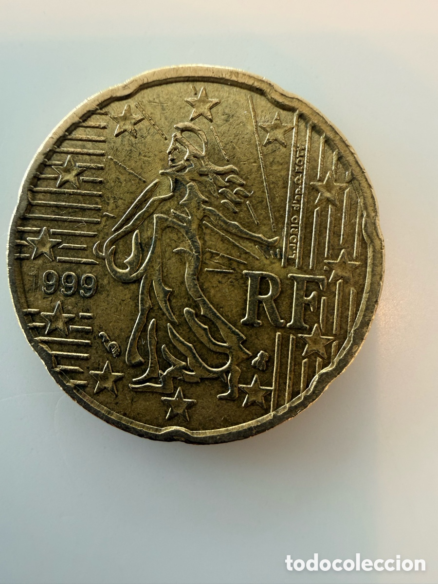 Monedas antiguas de Europa: Moneda Francia 1999 de 20 c&eacute;ntimos