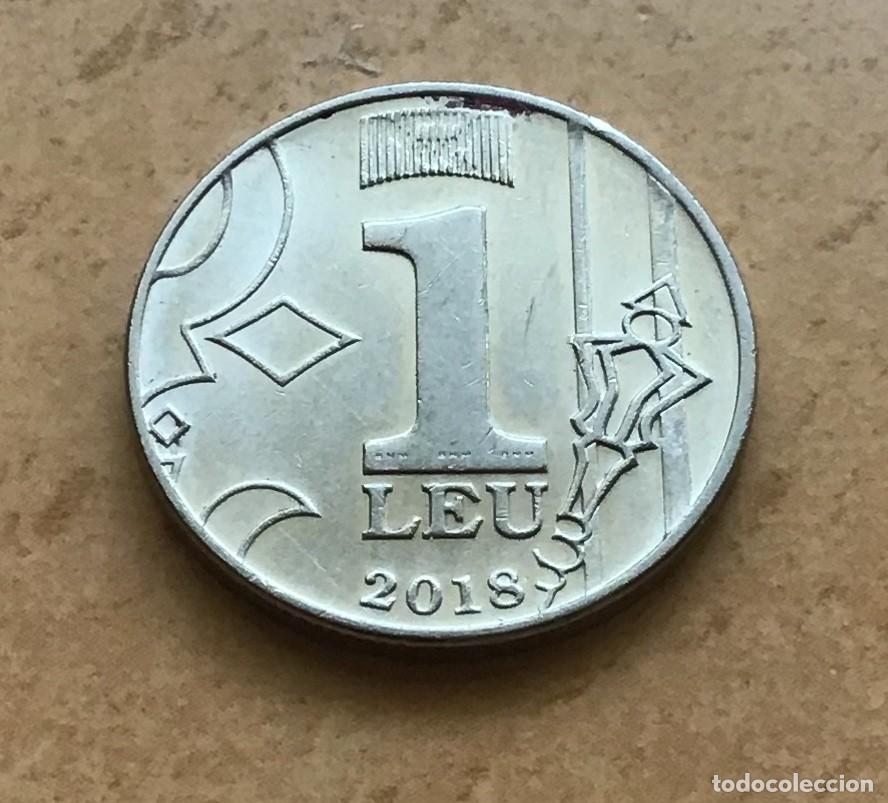Monedas antiguas de Europa: 1 leu de Moldavia. A&ntilde;o 2018