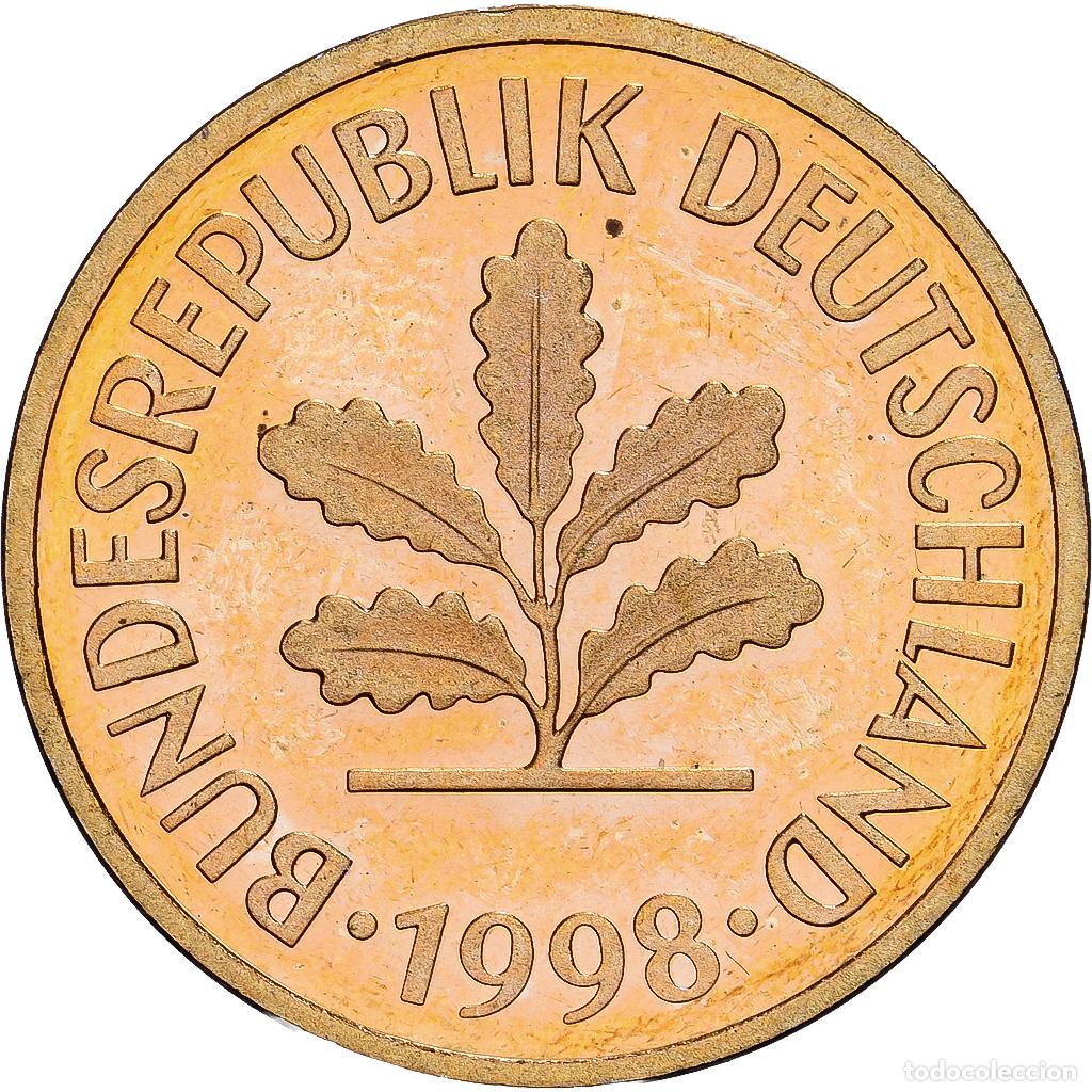 Monedas antiguas de Europa: [#1551817] ALEMANIA - REP&Uacute;BLICA FEDERAL, 5 Pfennig, 1998, Hamburg, Cobre chapado en acero