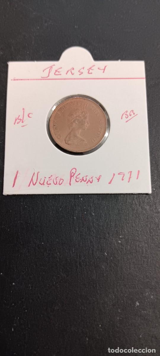 Monedas antiguas de Europa: JERSEY 1 NUEVO PENNY 1971 BC KM=30 (BRONCE)