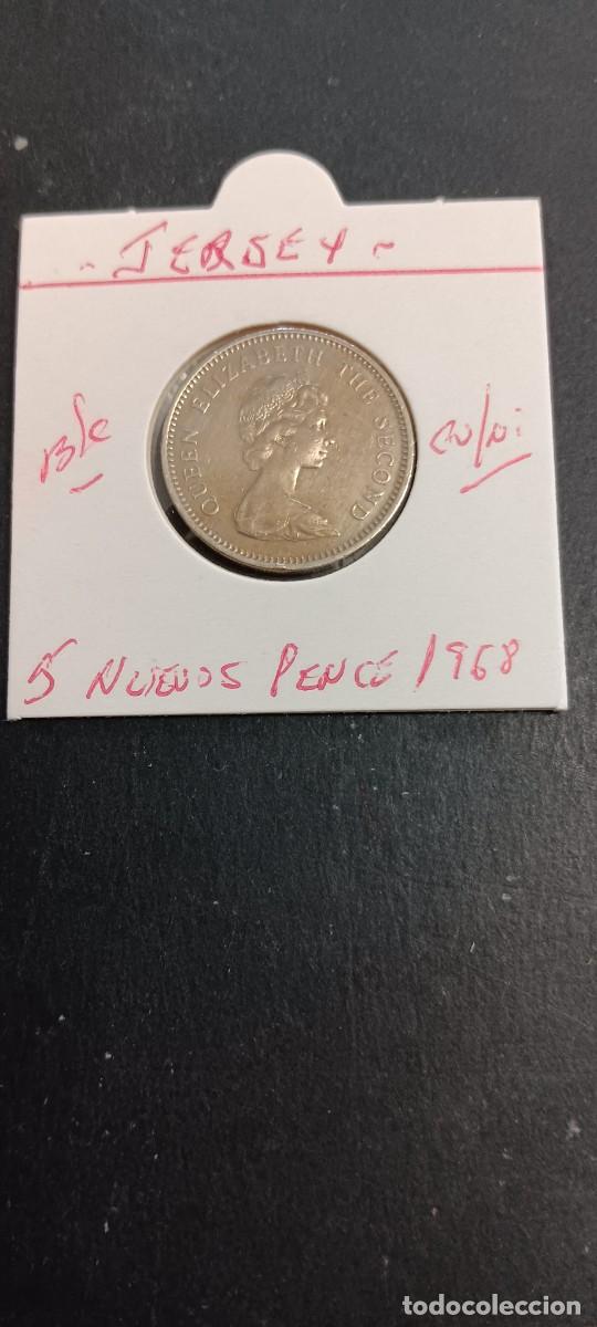 Monedas antiguas de Europa: JERSEY 5 NUEVOS PENCE 1968 BC KM=32 (CUPRONIQUEL)