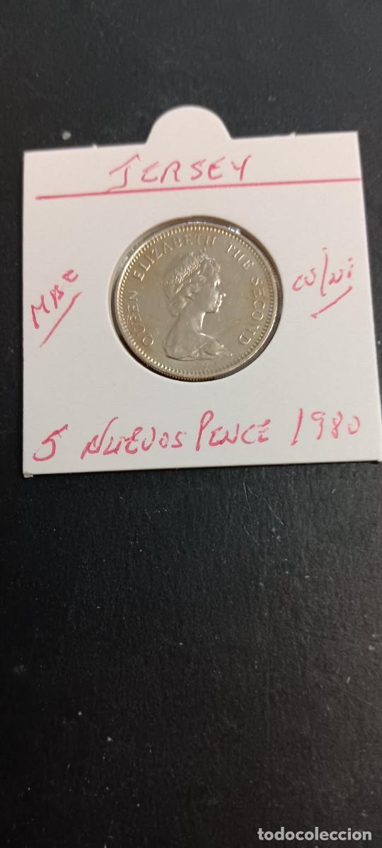Monedas antiguas de Europa: JERSEY 5 NUEVOS PENCE 1980 MBC KM=32 (CUPRONIQUEL)