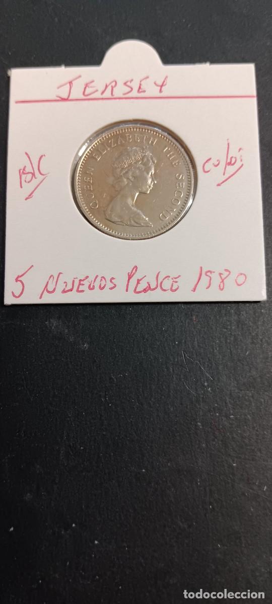 Monedas antiguas de Europa: JERSEY 5 NUEVOS PENCE 1980 BC KM=32 (CUPRONIQUEL)