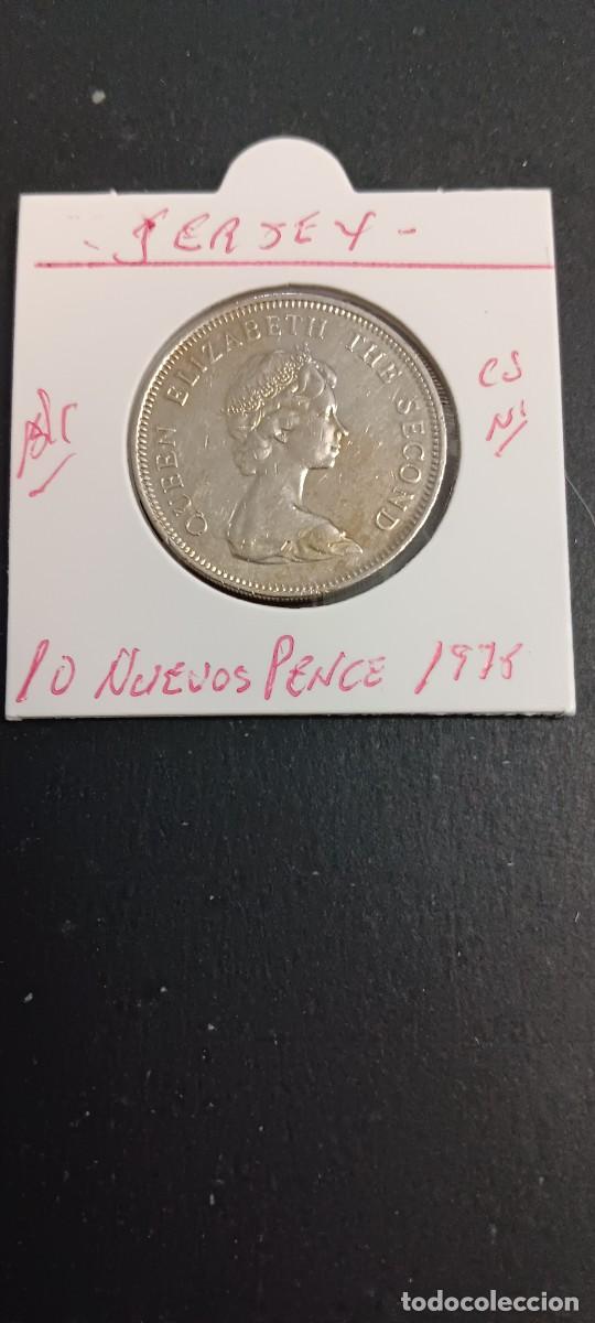 Monedas antiguas de Europa: JERSEY 10 NUEVOS PENCE 1975 BC KM=33 (CUPRONIQUEL)