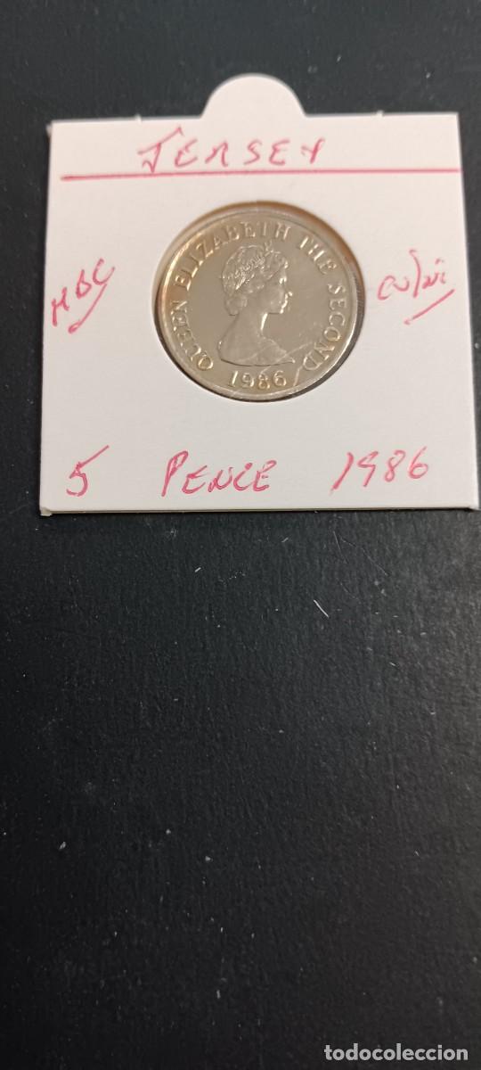 Monedas antiguas de Europa: JERSEY 5 PENCE 1986 MBC KM=56.1 (CUPRONIQUEL)