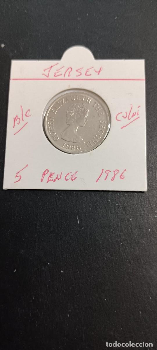 Monedas antiguas de Europa: JERSEY 5 PENCE 1986 BC KM=56.1 (CUPRONIQUEL)