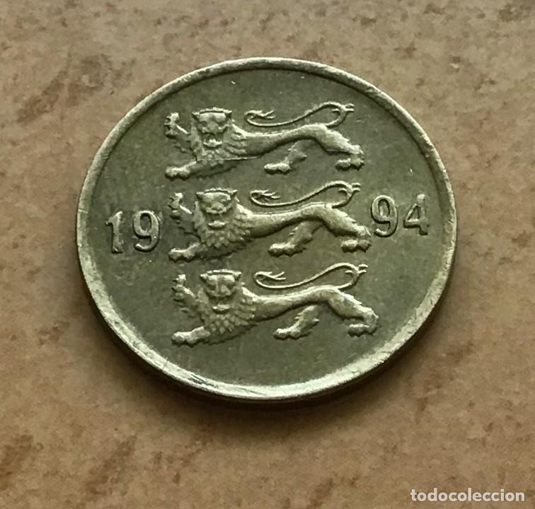 Monedas antiguas de Europa: 10 senti de Estonia. A&ntilde;o 1994