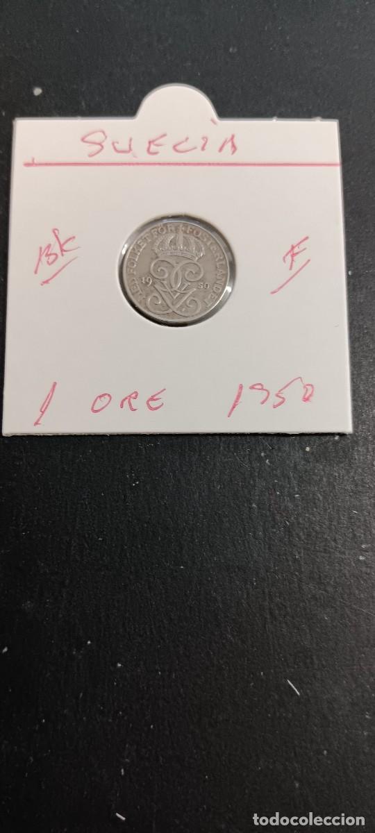 Monedas antiguas de Europa: SUECIA 1 ORE 1948 MBC KM=810 (HIERRO) GUSTAV V