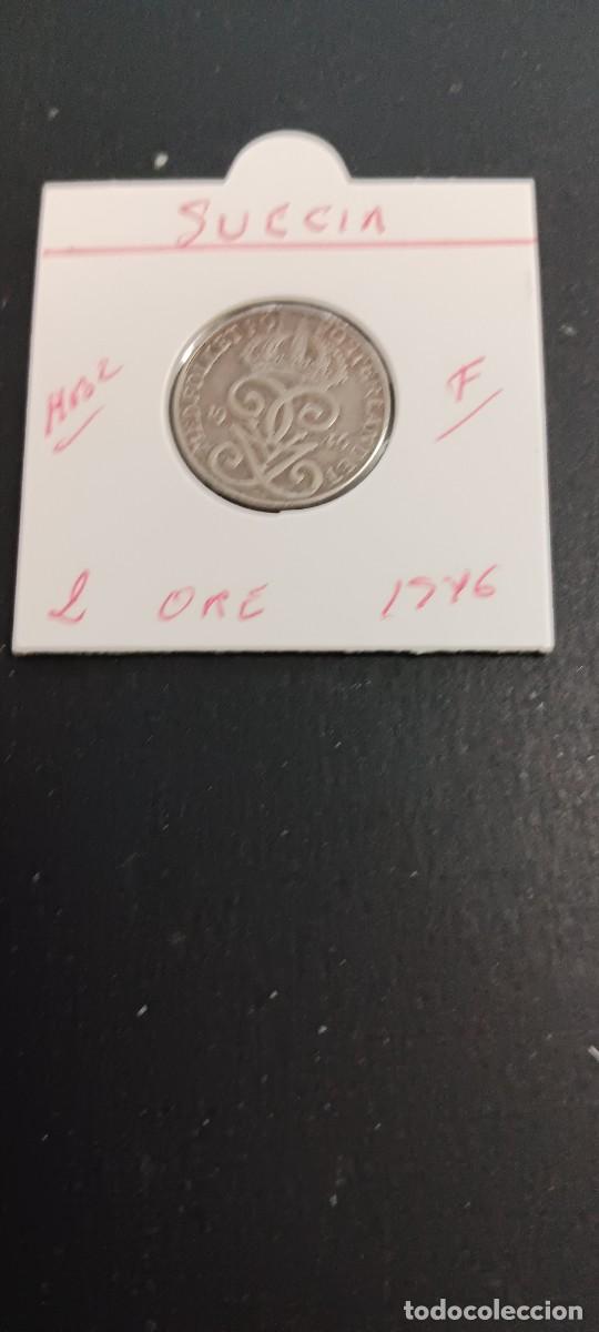Monedas antiguas de Europa: SUECIA 2 ORE 1946 MBC KM=811 (HIERRO) GUSTAV V