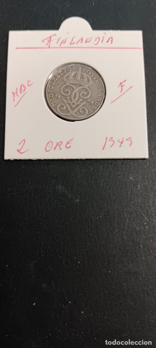 Monedas antiguas de Europa: SUECIA 2 ORE 1949 MBC KM=811 (HIERRO) GUSTAV V