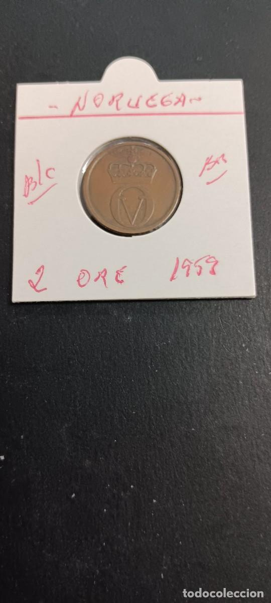 Monedas antiguas de Europa: NORUEGA 2 ORE 1959 BC KM=410 (BRONCE) HAAKON VII