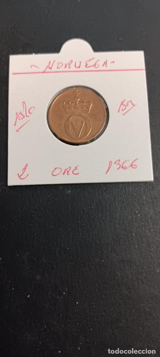 Monedas antiguas de Europa: NORUEGA 2 ORE 1966 BC KM=410 (BRONCE) HAAKON VII