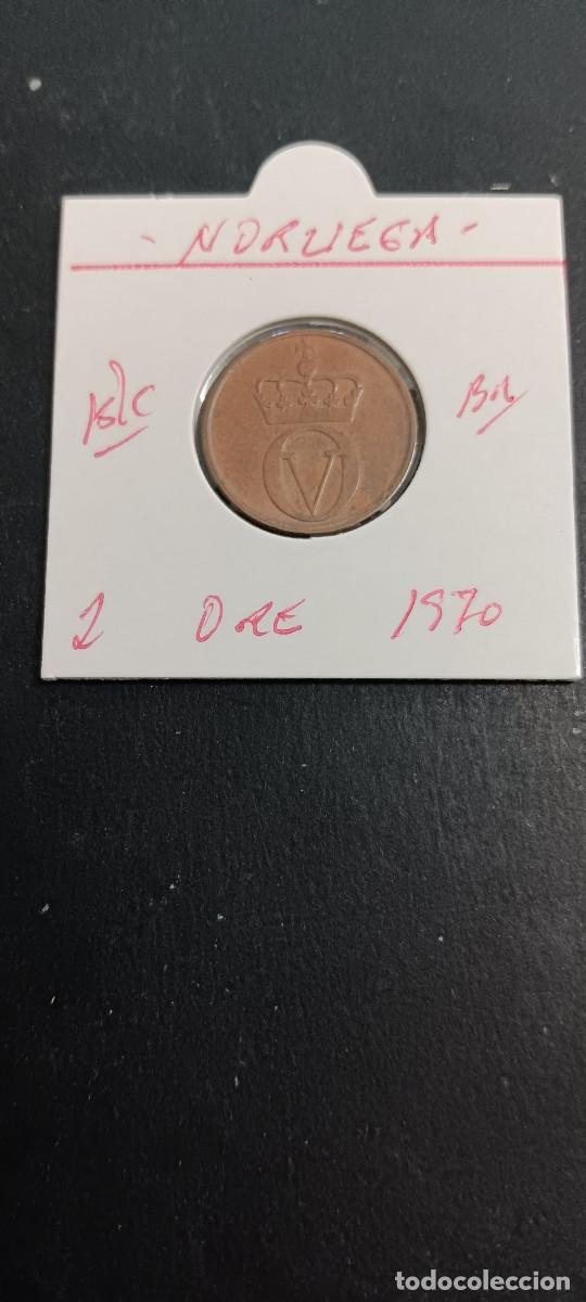 Monedas antiguas de Europa: NORUEGA 2 ORE 1970 BC KM=410 (BRONCE) HAAKON VII