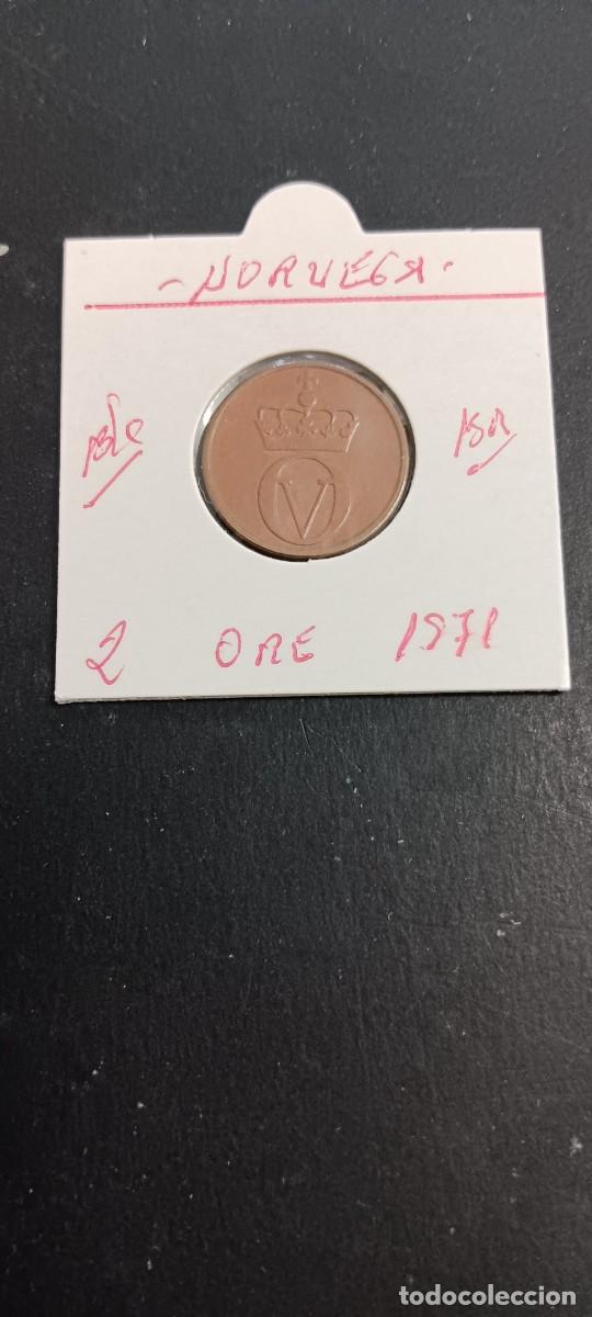 Monedas antiguas de Europa: NORUEGA 2 ORE 1971 BC KM=410 (BRONCE) HAAKON VII