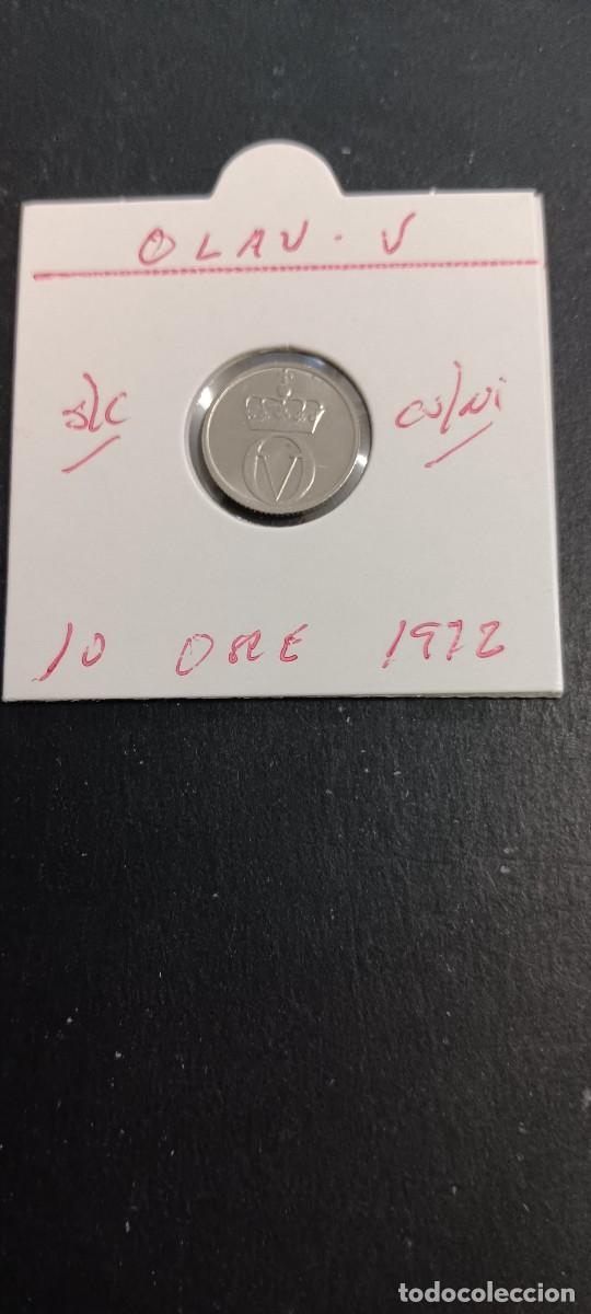 Monedas antiguas de Europa: NORUEGA 10 ORE 1972 S/C KM=383 (CUPRONIQUEL) OLAV V