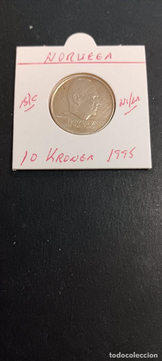 Monedas antiguas de Europa: NORUEGA 10 KRONER 1995 BC KM=457 (NIQUEL-LAT&Oacute;N) HAROLD V