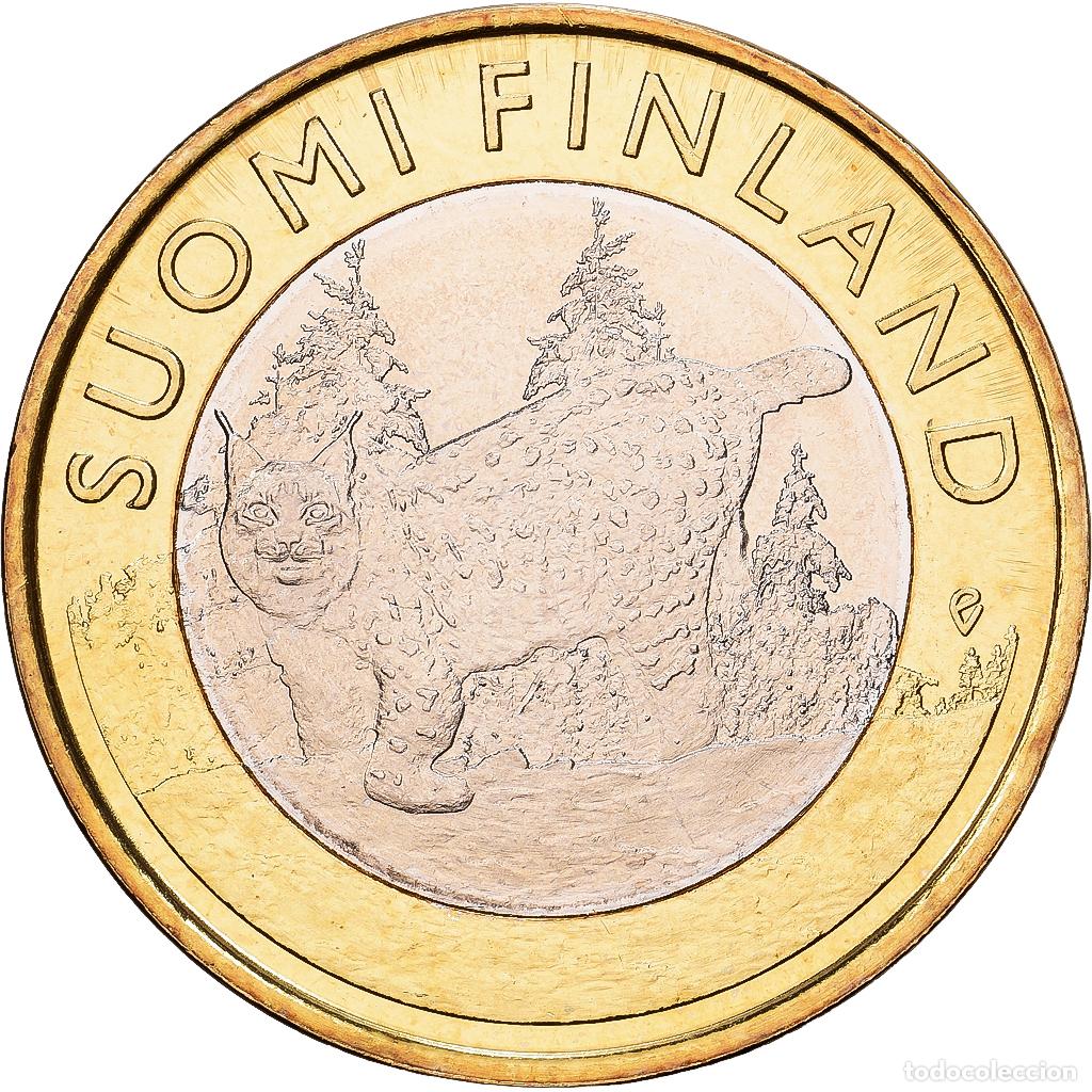 Monedas antiguas de Europa: [#1513775] Finlandia, 5 Euro, Lynx in Tavastia, 2015, Vantaa, Bimet&aacute;lico, SC, KM:241
