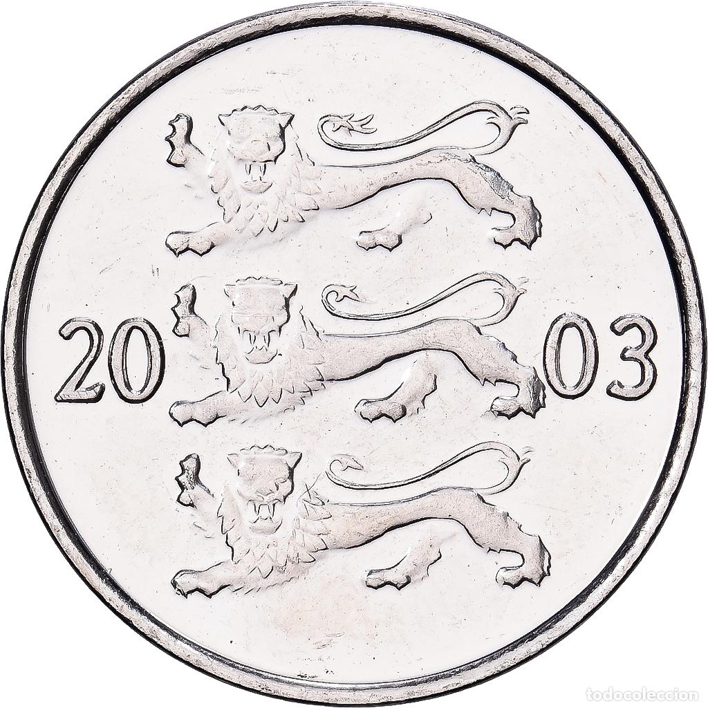 Monedas antiguas de Europa: [#1551824] Estonia, 20 Senti, 2003, no mint, N&iacute;quel chapado en acero, EBC+, KM:23a