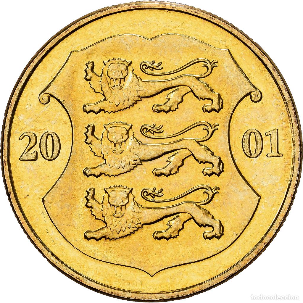 Monedas antiguas de Europa: [#1551825] Estonia, Kroon, 2001, no mint, Aluminio - bronce, EBC+, KM:35