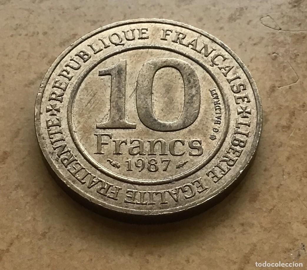 Monedas antiguas de Europa: 10 francos conmemorativos de Francia. Milenio de la dinast&iacute;a de los Capetos. A&ntilde;o 1987