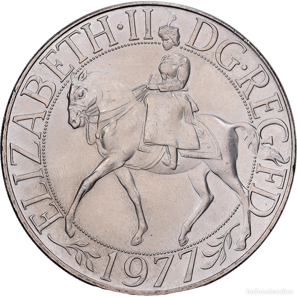 Monedas antiguas de Europa: [#1513784] Gran Breta&ntilde;a, Elizabeth II, 25 New Pence, 1977, Cobre - n&iacute;quel, MBC+, KM:920