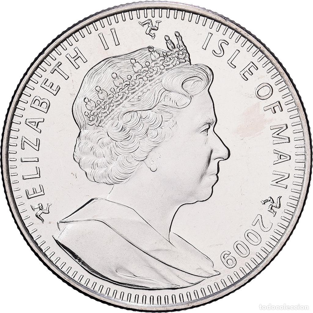 Monedas antiguas de Europa: [#1513785] Isla de Man, Elizabeth II, Crown, Concorde, 2009, Pobjoy Mint, Plata, SC+